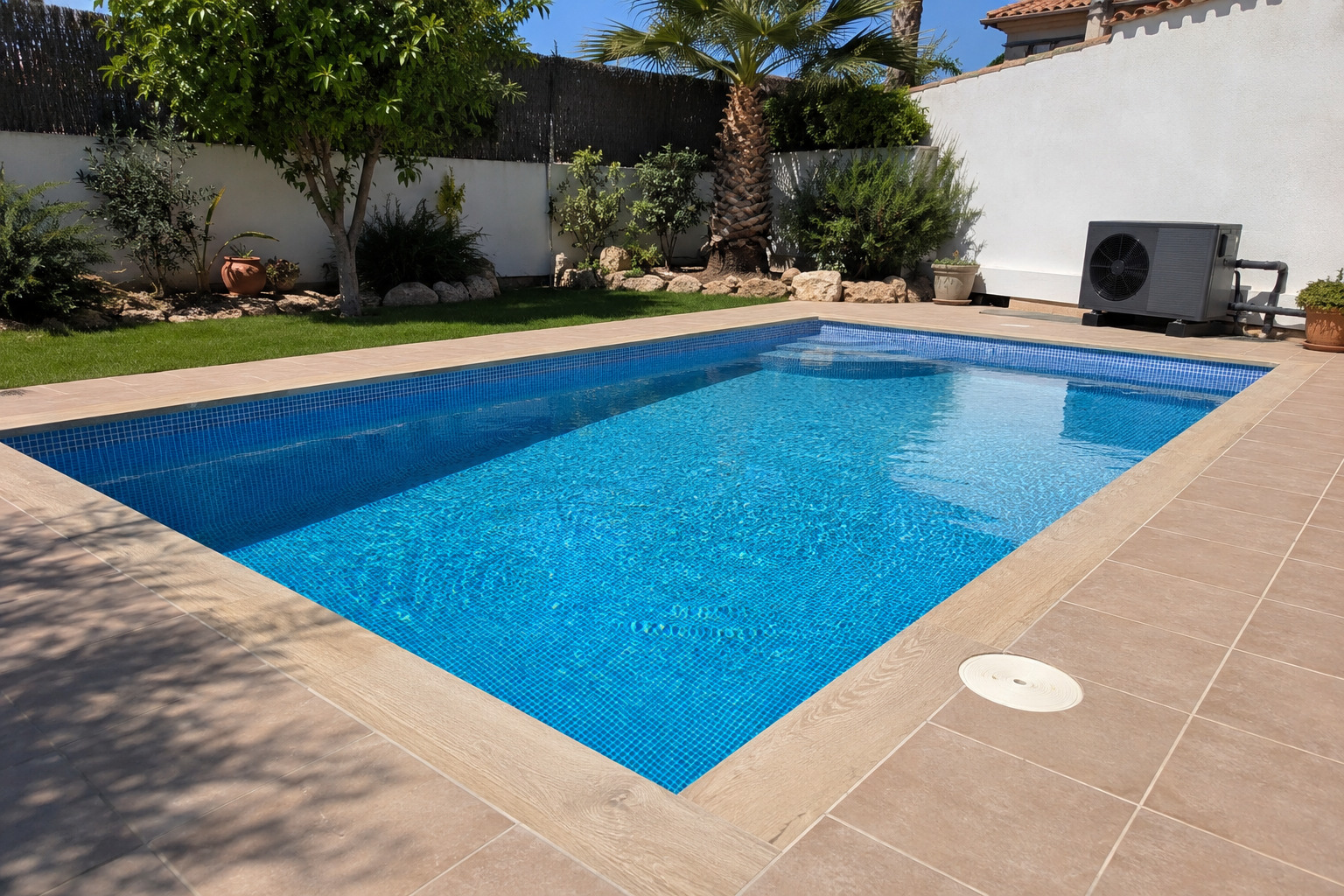 piscina nueva recien estrenada